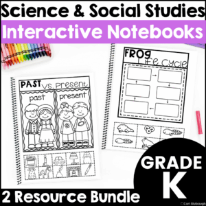 Science and Social Studies Interactive Notebook Bundle for Kindergarten