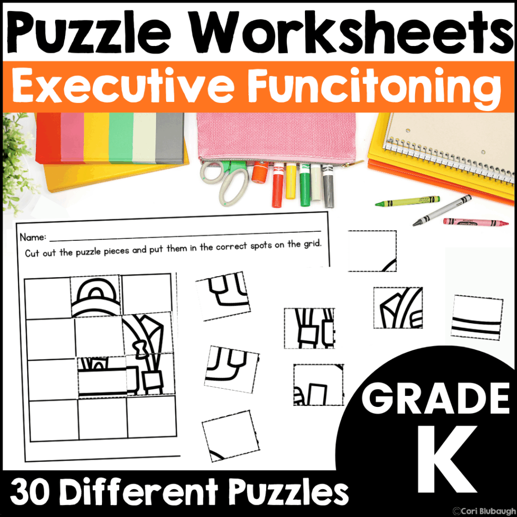 puzzle worksheets - cover