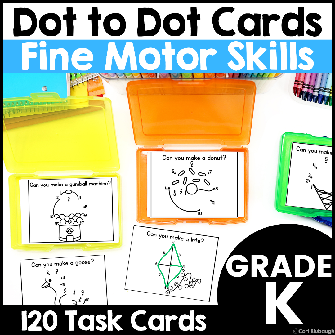 Dot-to-Dot Task Cards - cover