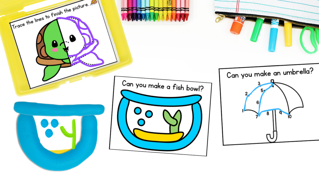fine motor centers - play dough
