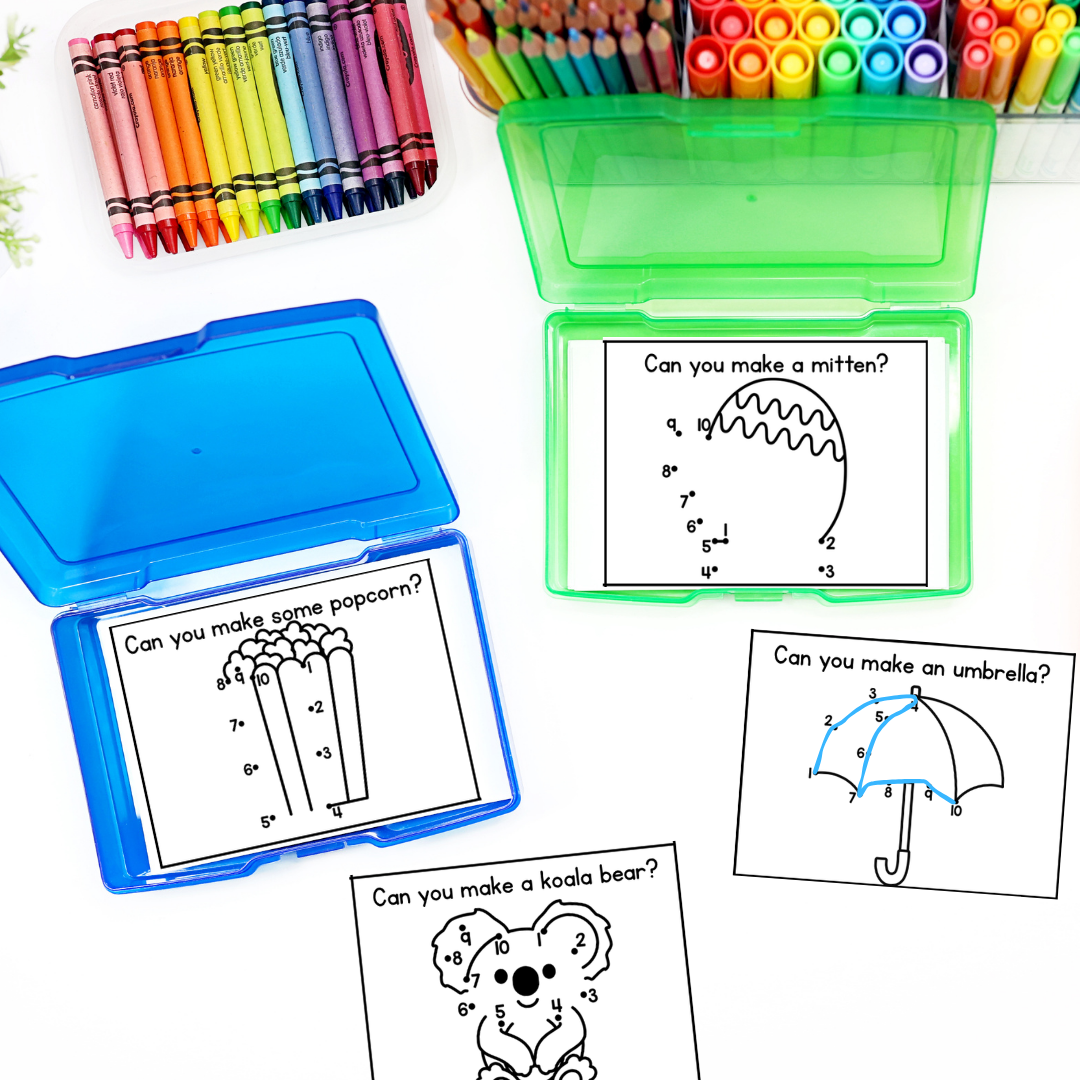 Dot-to-Dot Task Cards - koala