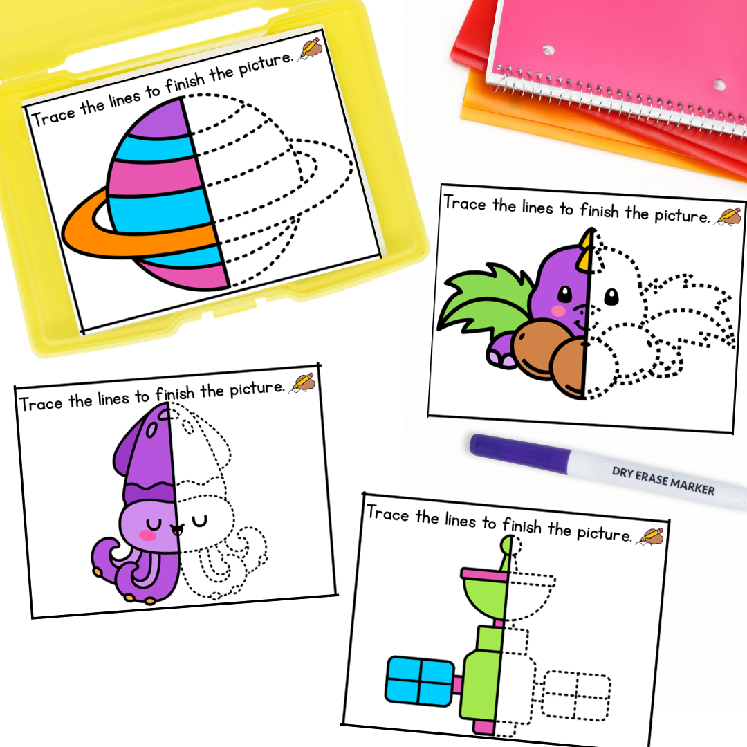 Symmetry Task Cards - dinosaur