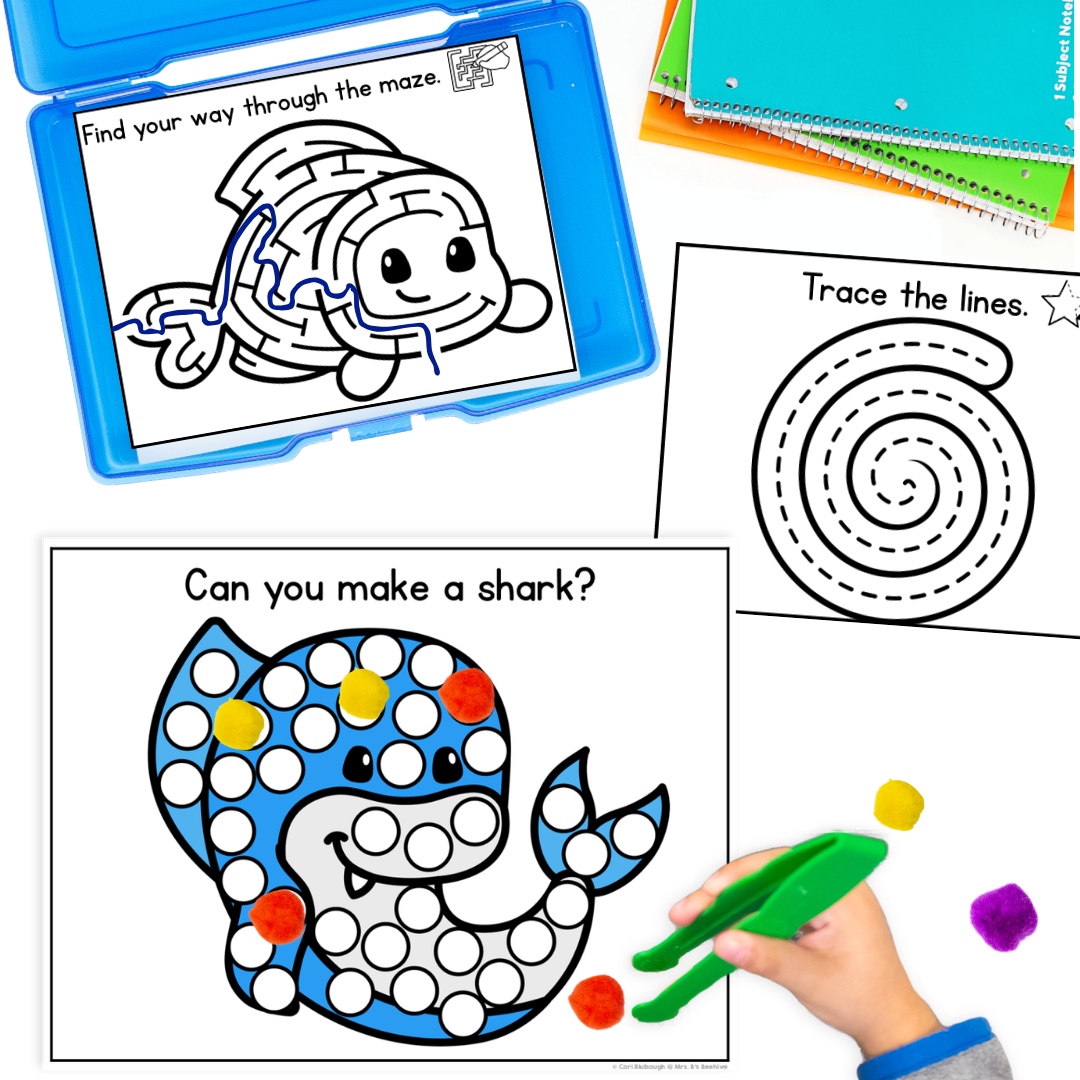 Fine Motor Activities - shark