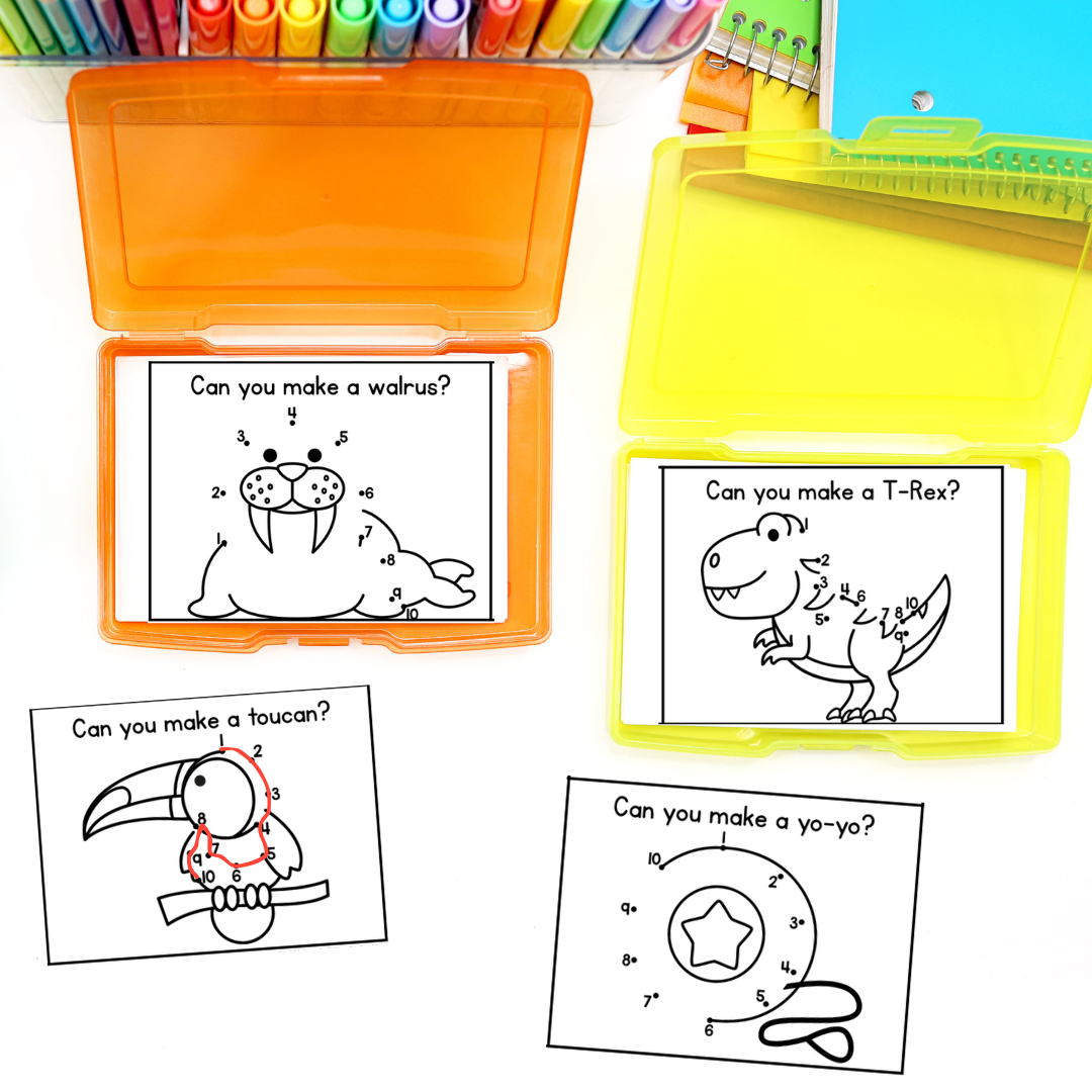 Dot-to-Dot Task Cards - toucan