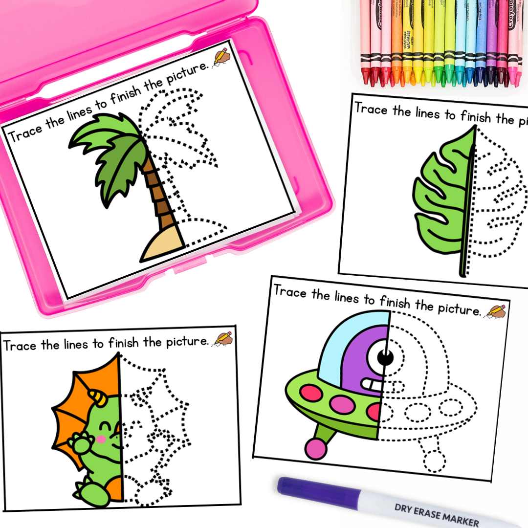 Symmetry Task Cards - alien